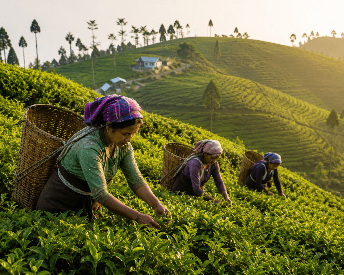 Tea gardens of Ilam, eastern Nepal